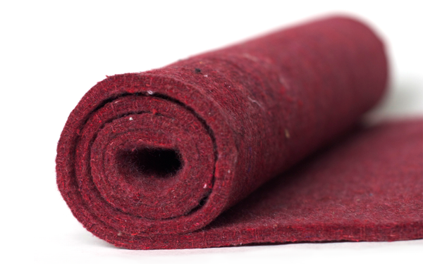 Raspberry red felt
